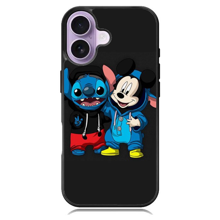 Stitch And Mickey Mouse iPhone 16 Case DC1771