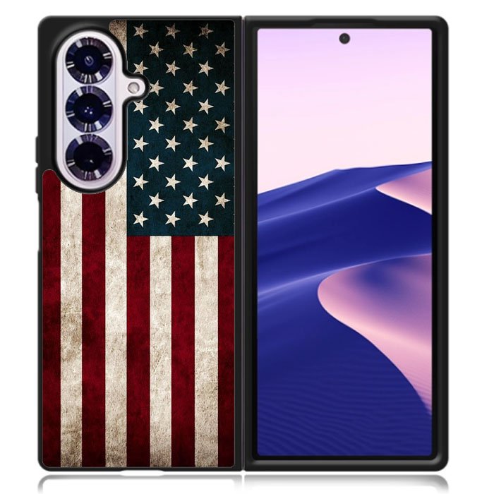 American Flag Samsung Galaxy Z Fold 7 Case DC0067
