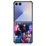 Black Pink WSamsung Galaxy Z Flip 7 Case DC0195