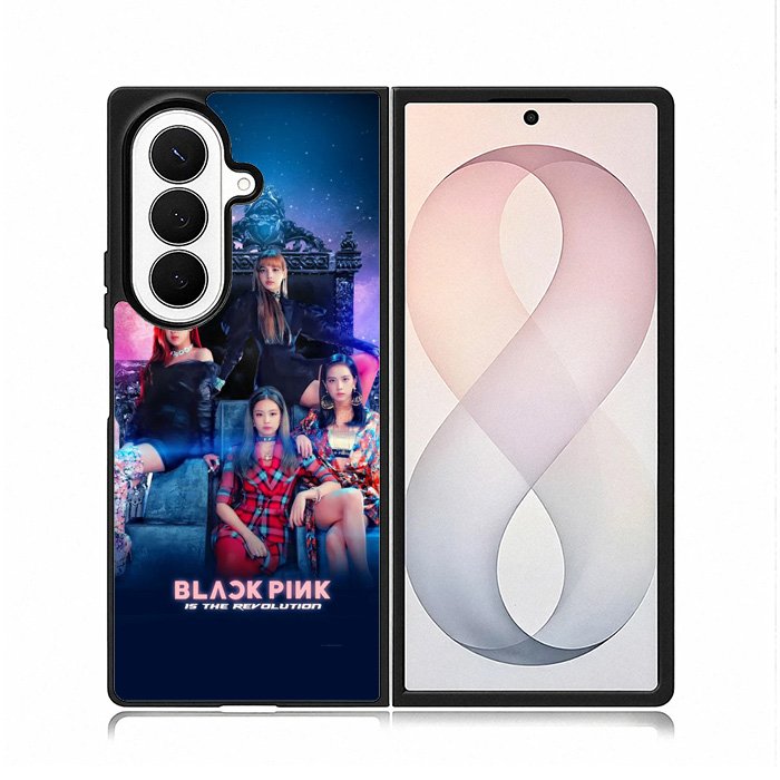 Black Pink WSamsung Galaxy Z Fold 8 Ultra Case DC0195