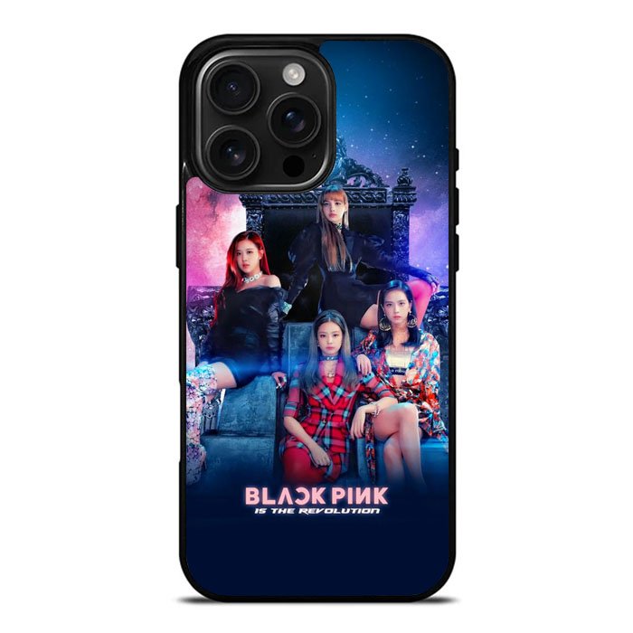 Black Pink WiPhone 16 Pro Max Case DC0195