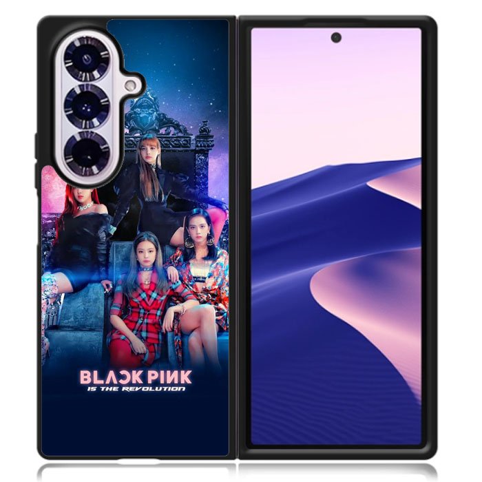 Black Pink WSamsung Galaxy Z Fold 7 Case DC0195