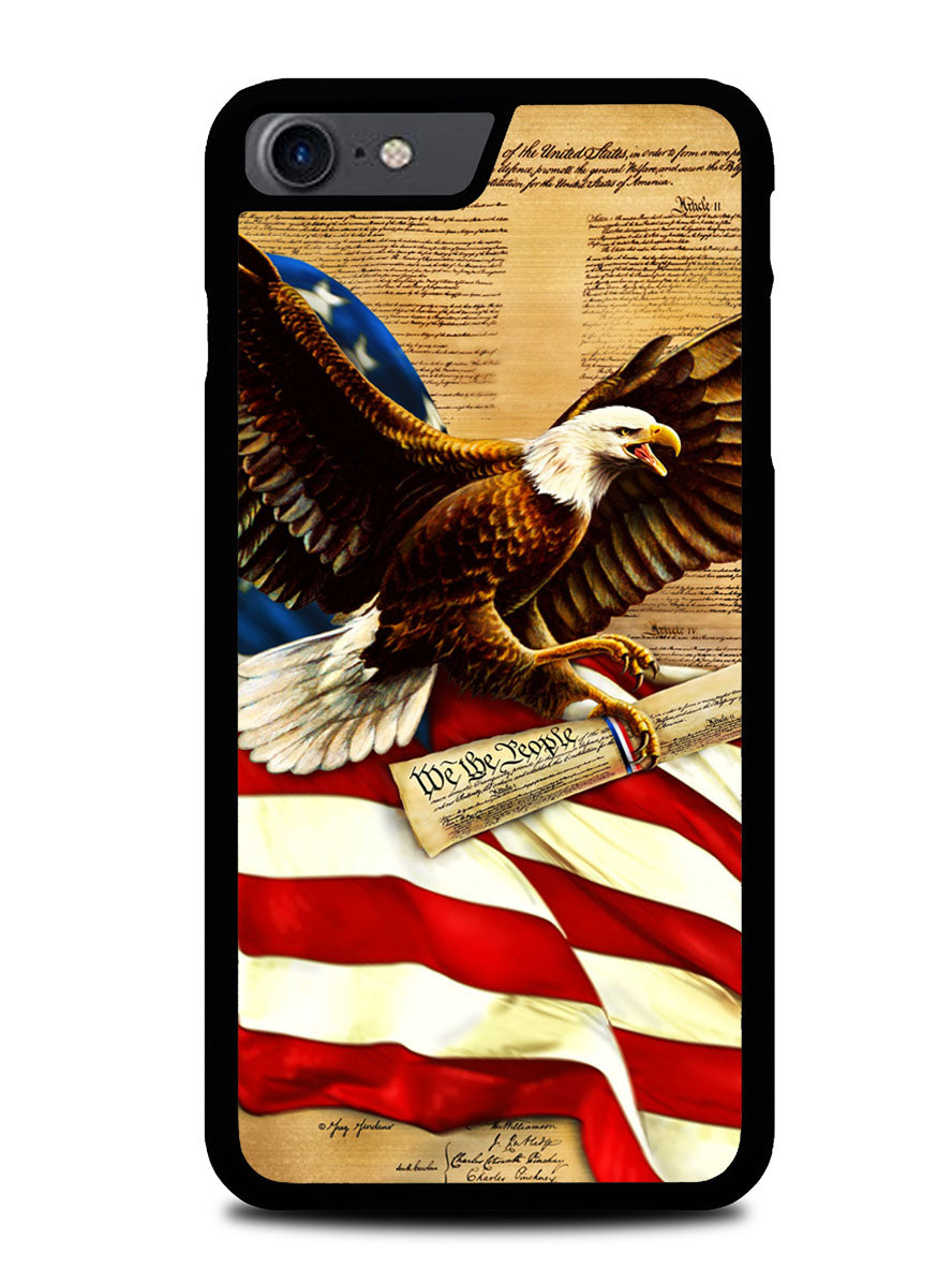 American Flag Eagle iPhone SE 3rd Generation 2022 Case BLN2001