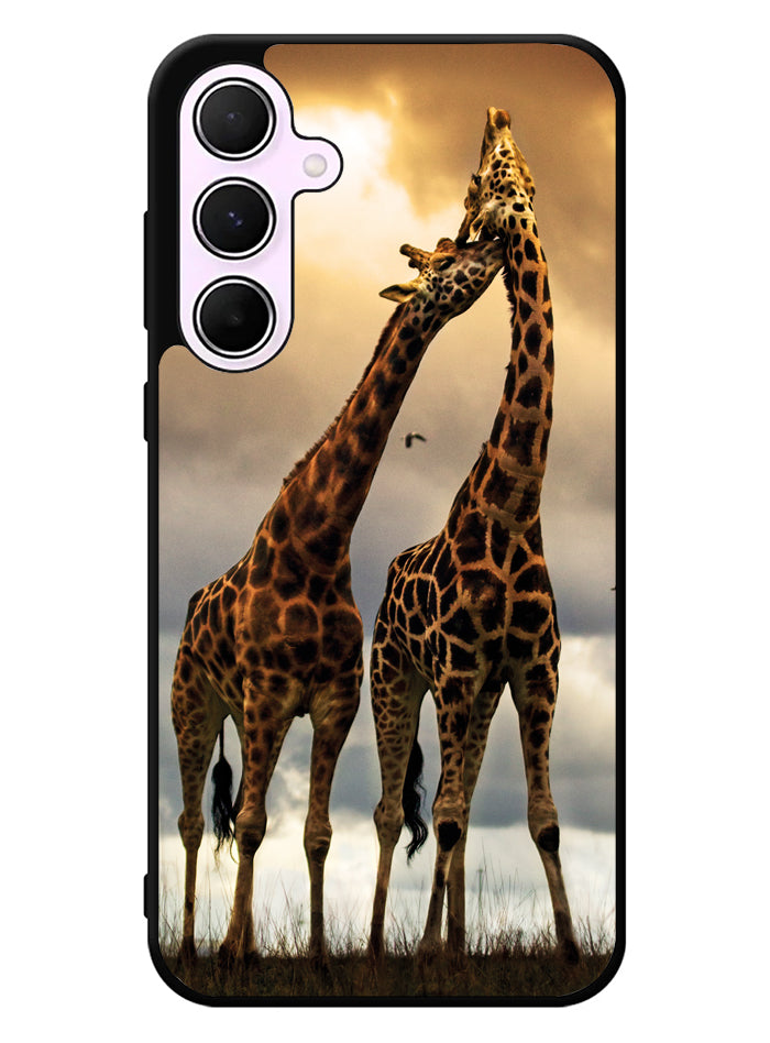 giraffes photography Samsung Galaxy A55 5G Case