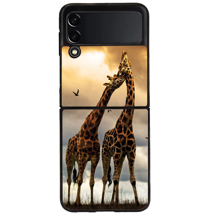 giraffes photography Samsung Galaxy Z Flip 4 5G 2022 Case