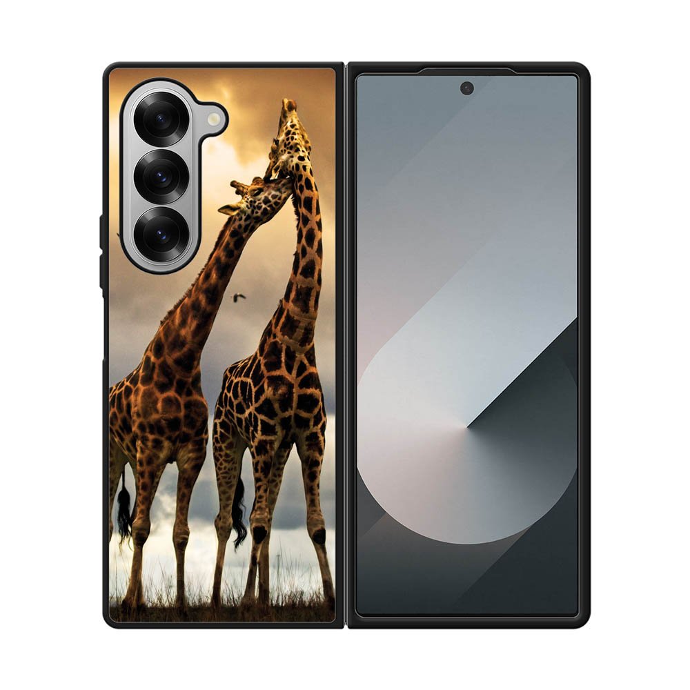 giraffes photography Samsung Galaxy Z Fold 7 5G Case