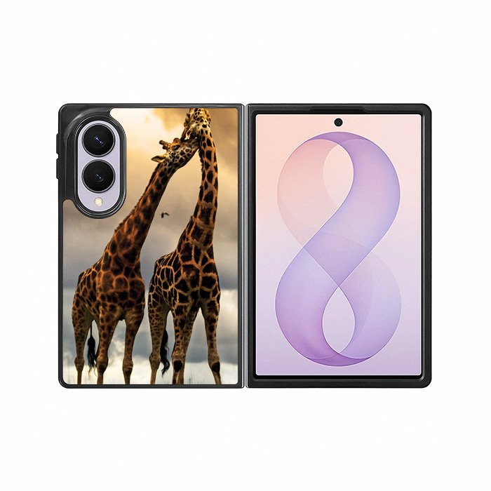 giraffes photography Samsung Galaxy Z Fold 8 Case