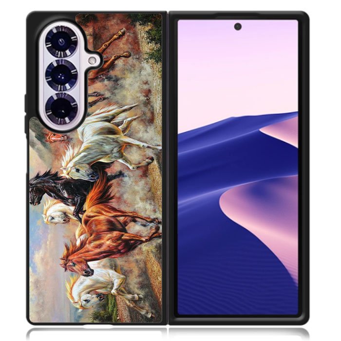 Horses Running Samsung Galaxy Z Fold 7 Case DC0855