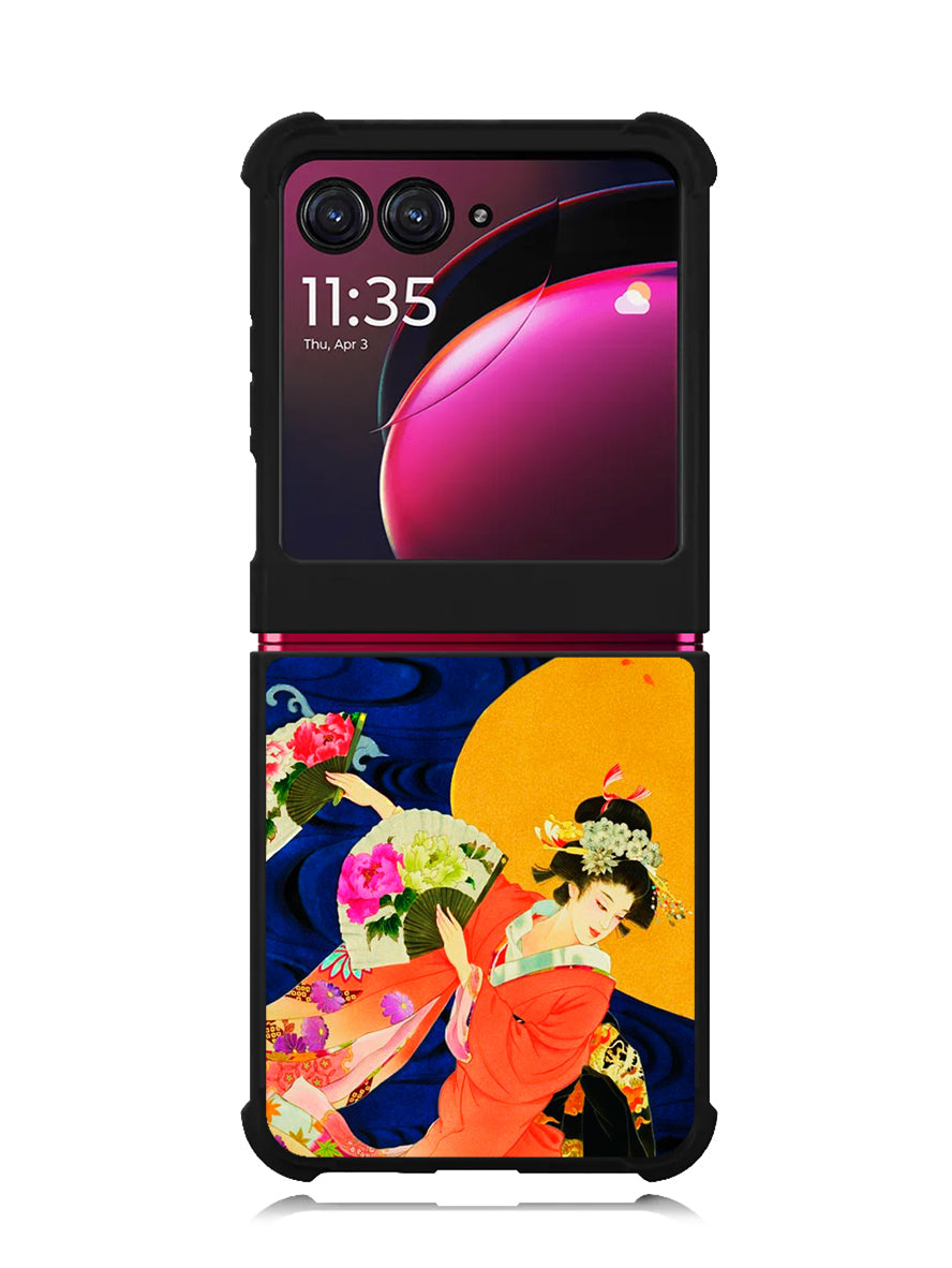 Japanese Geisha Asian Motorola Moto Razr Plus 2023 , Moto Razr+ 2023 Case