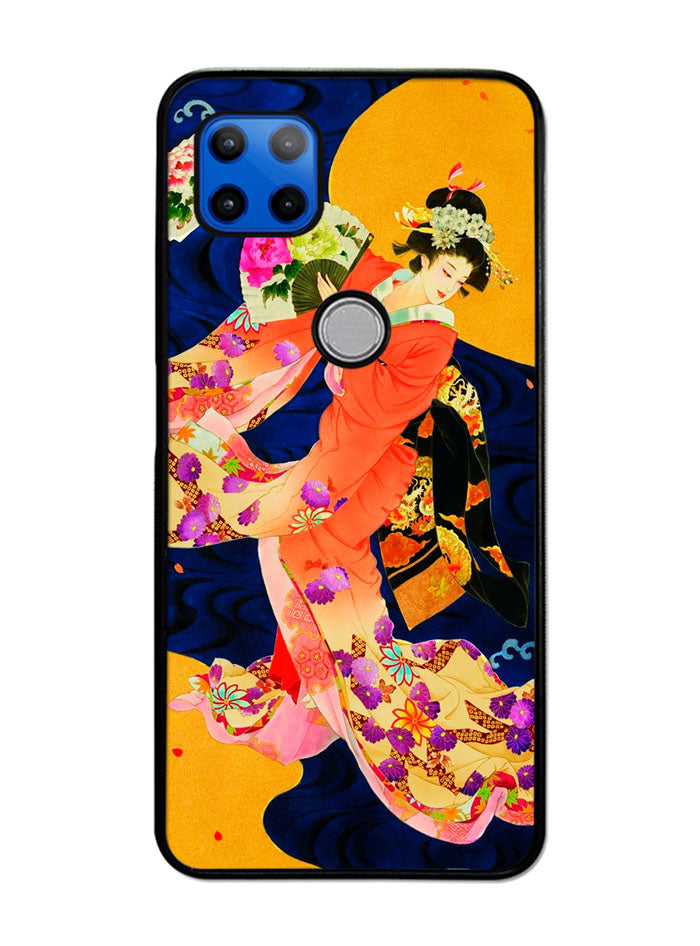 Japanese Geisha Asian Motorola Moto G 5G Case , Moto One 5G Ace Case