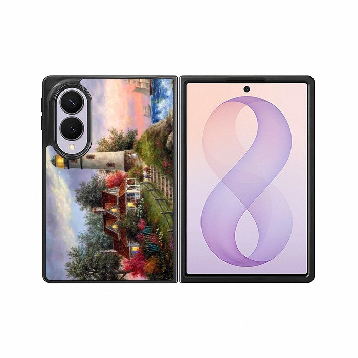 Lighthouse On Hill Art Samsung Galaxy Z Fold 8 Case DC1024