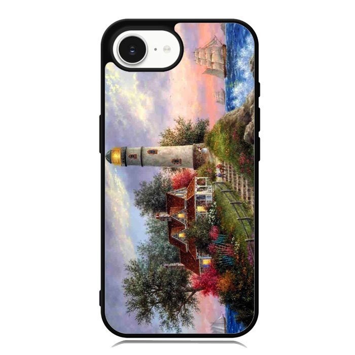 Lighthouse On Hill Art iPhone 16e Case DC1024