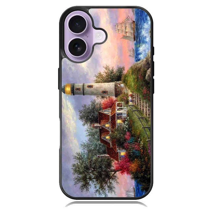 Lighthouse On Hill Art iPhone 16 Case DC1024
