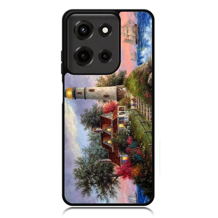 Lighthouse On Hill Art Motorola Moto G Power 5G 2025 DC1024