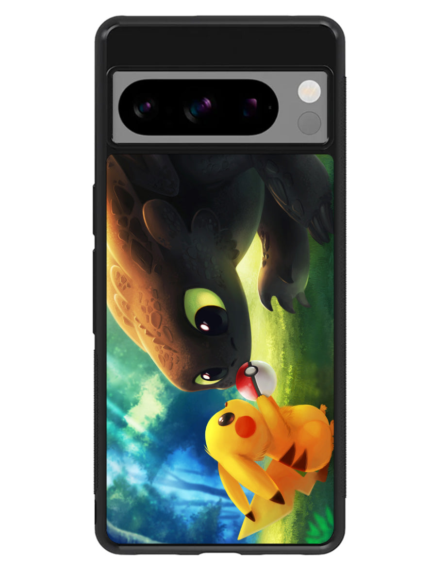 toothless and pikachu Google Pixel 8 Pro Case