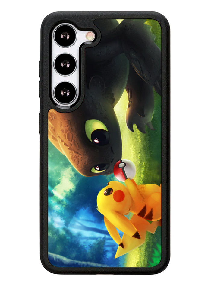 toothless and pikachu Samsung Galaxy S23 Plus 5G / Samsung Galaxy S23+ 5G Case