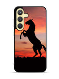 Horse Silhouette On Red Sunset Samsung Galaxy S24 Plus 5G , Samsung Galaxy S24+ 5G Case