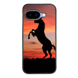 Horse Silhouette On Red Sunset Google Pixel 10A Case