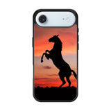 Horse Silhouette On Red Sunset iPhone Air Case