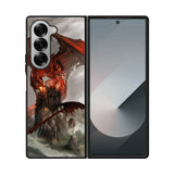 Red Dragon Wallpaper Samsung Galaxy Z Fold 7 5G Case
