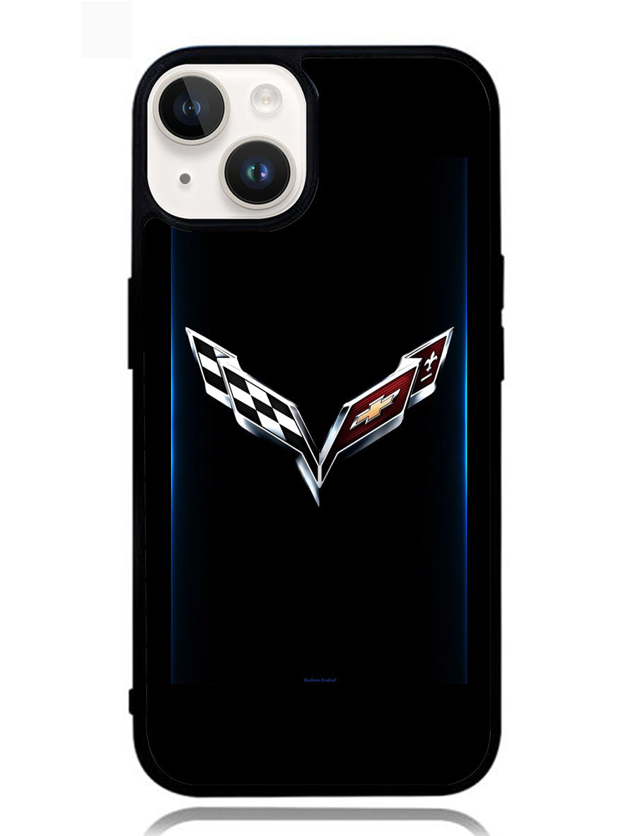 Corvette Logo 3rd iPhone 14 Plus Case
