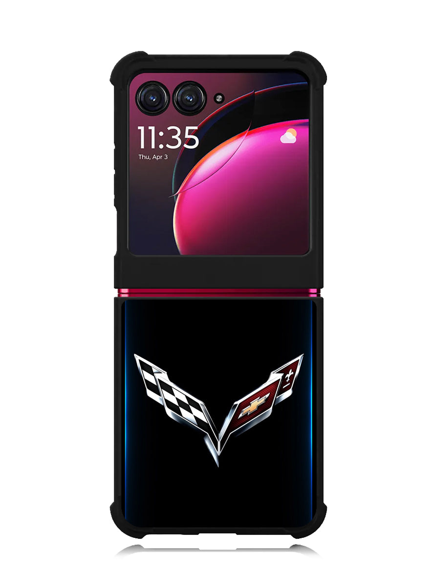 Corvette Logo 3rd Motorola Moto Razr Plus 2023 , Moto Razr+ 2023 Case