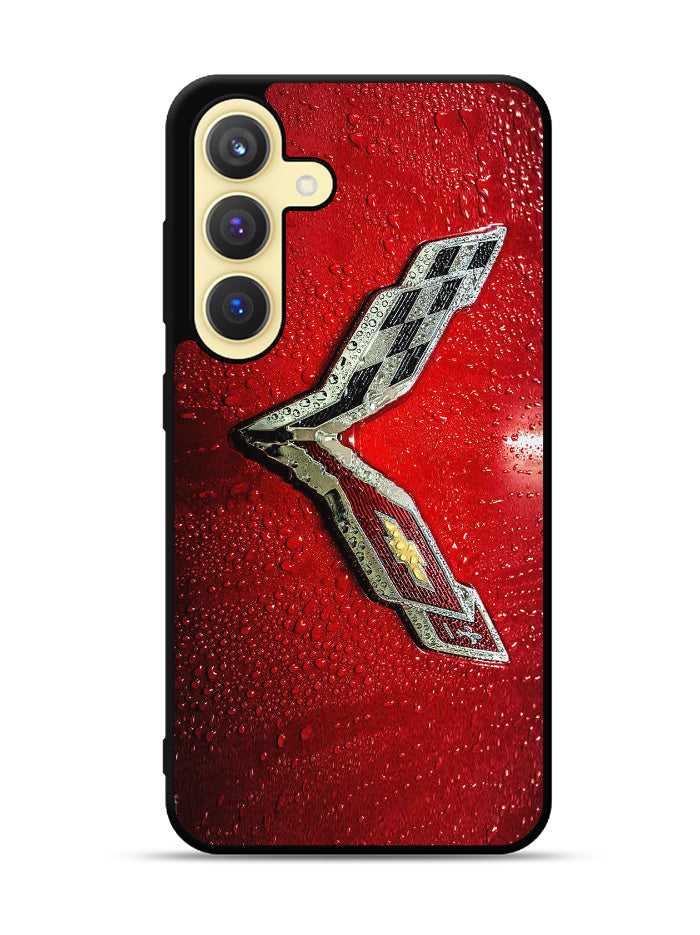 Corvette Logo Condenses Samsung Galaxy S25 Plus 5G , Samsung Galaxy S25+ 5G Case