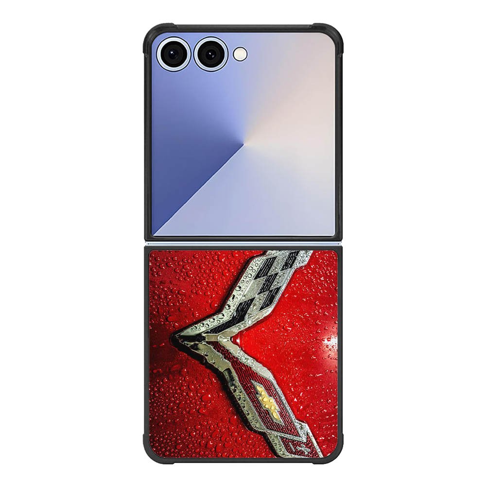 Corvette Logo Condenses Samsung Galaxy Z Flip 7 5G Case