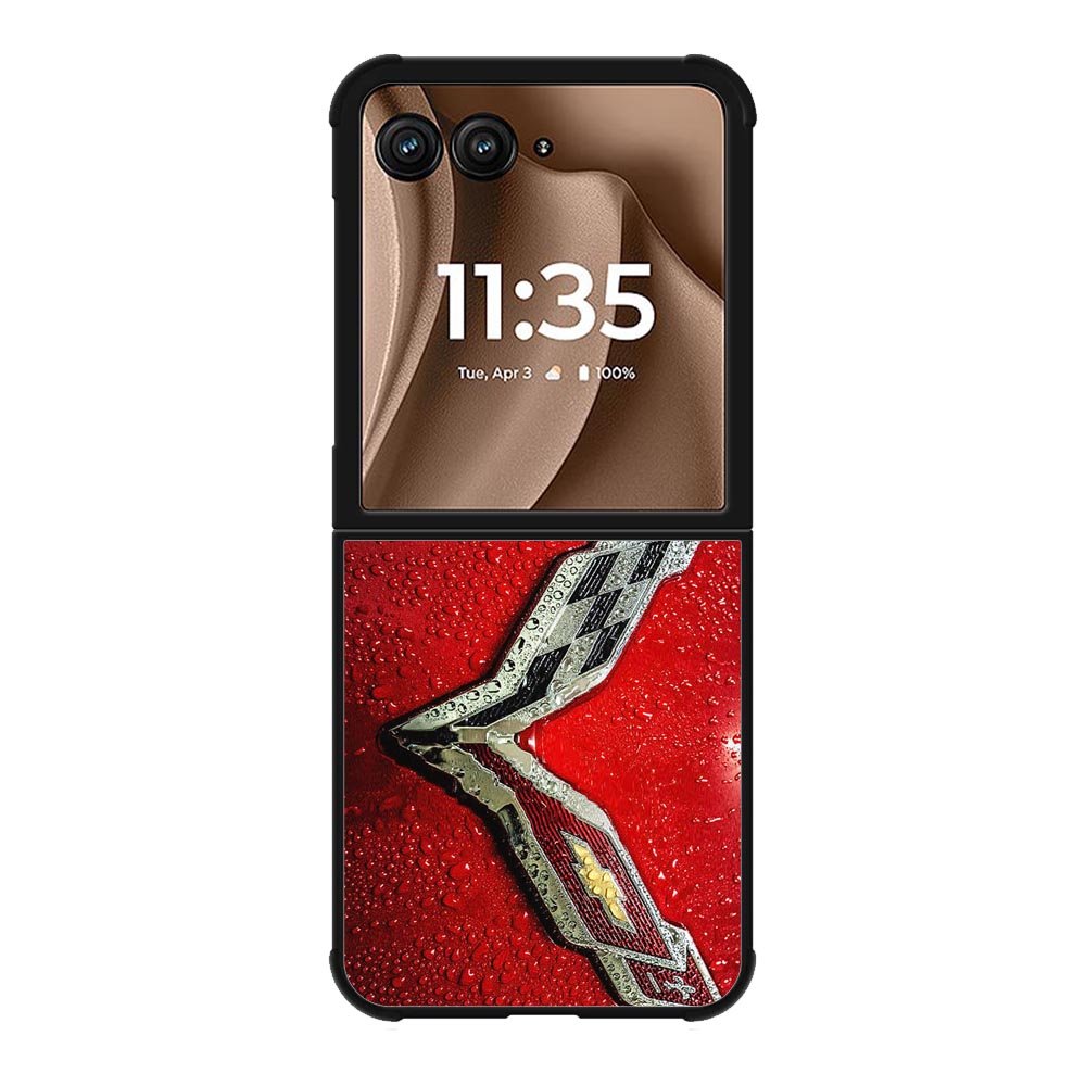 Corvette Logo Condenses Motorola Moto RAZR Plus 2025 Case