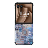 Cute Blue Picture Motorola Moto RAZR Plus 2025 Case