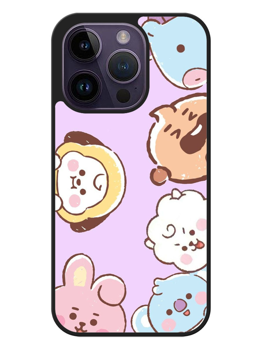 BT21 Army iPhone 14 Pro Max Case