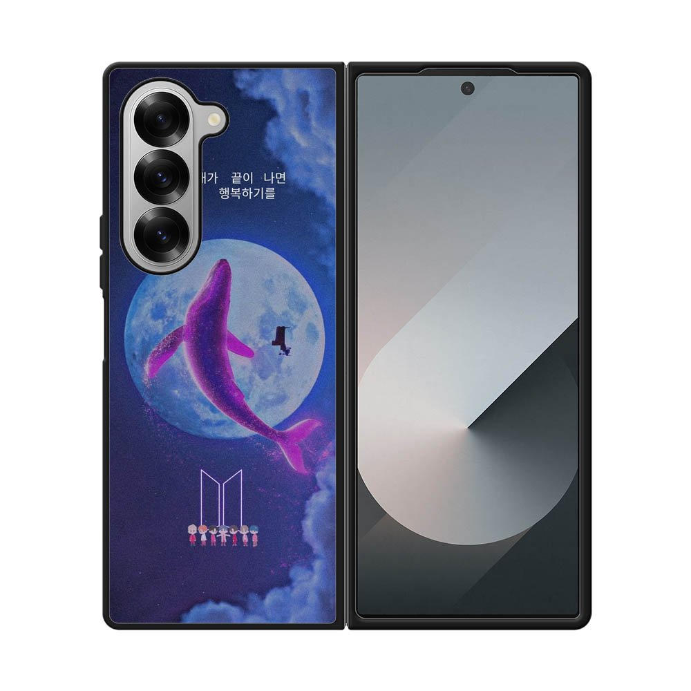 BTS and Moon Samsung Galaxy Z Fold 7 5G Case