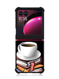 Coffee and Good Book Motorola Moto Razr Plus 2023 , Moto Razr+ 2023 Case