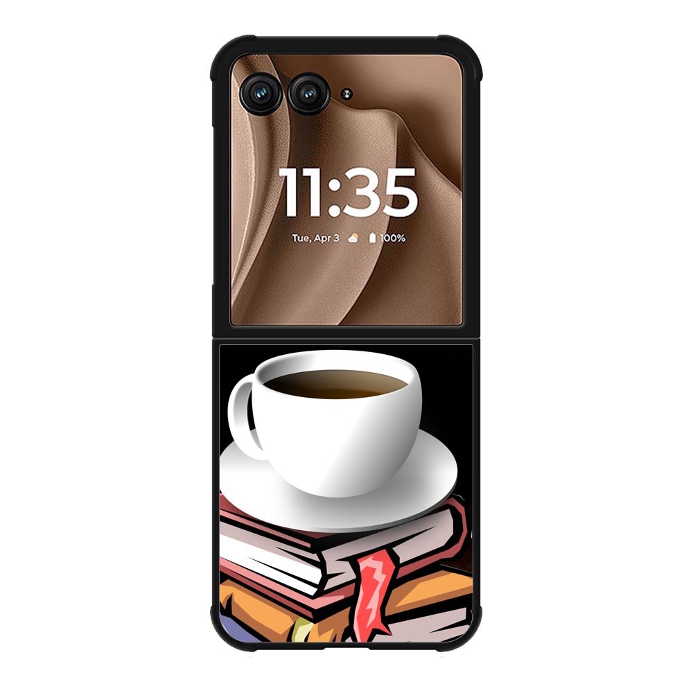 Coffee and Good Book Motorola Moto RAZR Plus 2025 Case