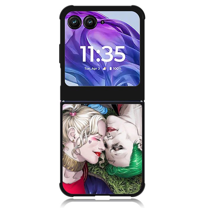 Couple Joker And Harley Quinn 2nd Motorola Moto Razr Plus 2024 , Moto Razr+ 2024 Case