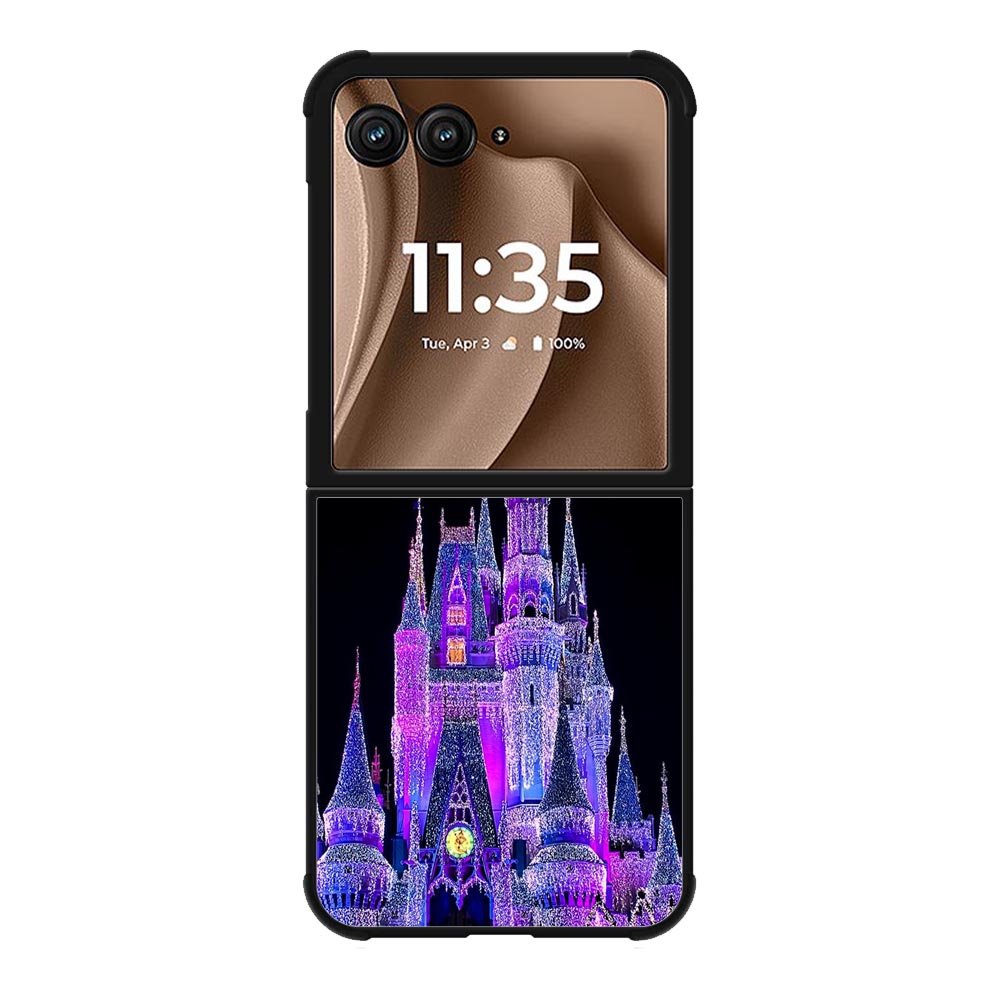 Disney Castle Night Lights 3rd Motorola Moto RAZR Plus 2025 Case