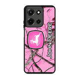 John Deere Pink Camo Motorola Moto G 5G 2025 Case DC2986