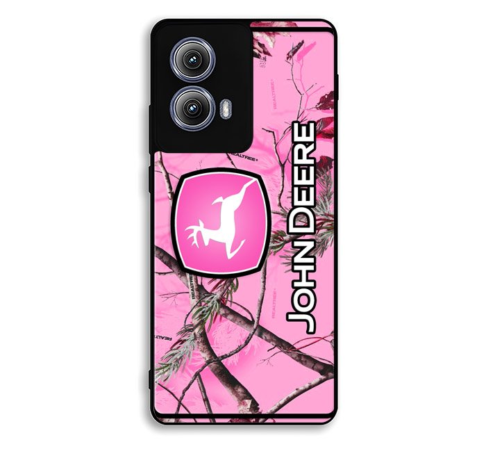 John Deere Pink Camo Motorola Moto Edge 2024 Case DC7474