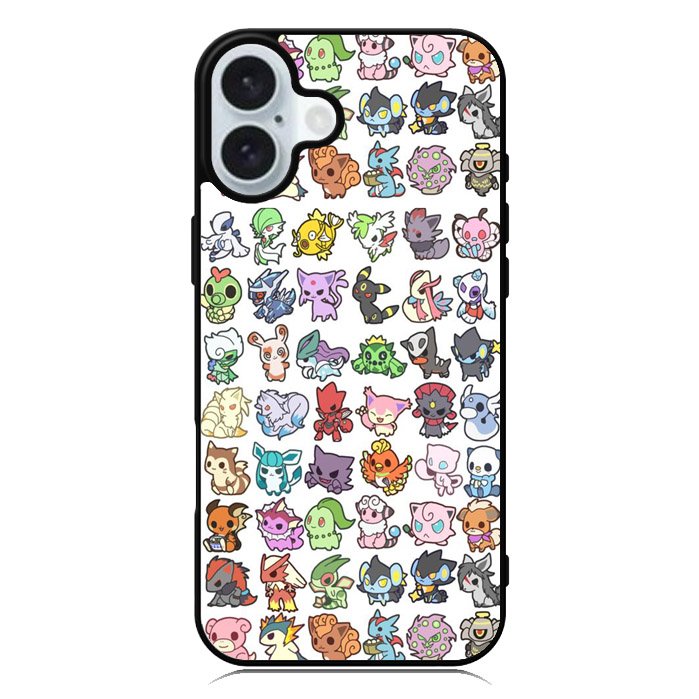 Pattern Pokemon 1st iPhone 16 Case