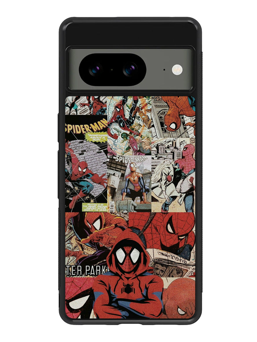 Spiderman Collage 1st Google Pixel 8 Case