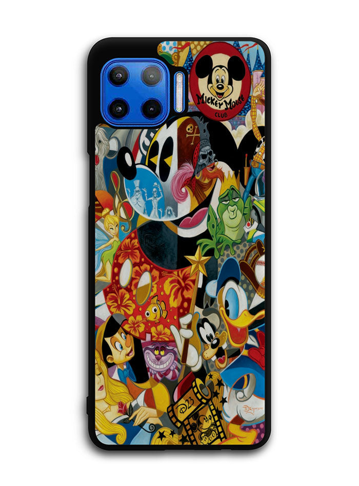Disney Mickey Mouse Collage Motorola Moto One 5G Case , Moto One 5G UW Case , Moto G 5G Plus Case