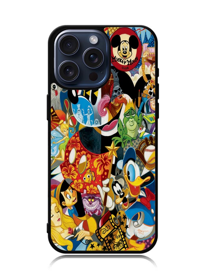 Disney Mickey Mouse Collage iPhone 15 Pro Max Case