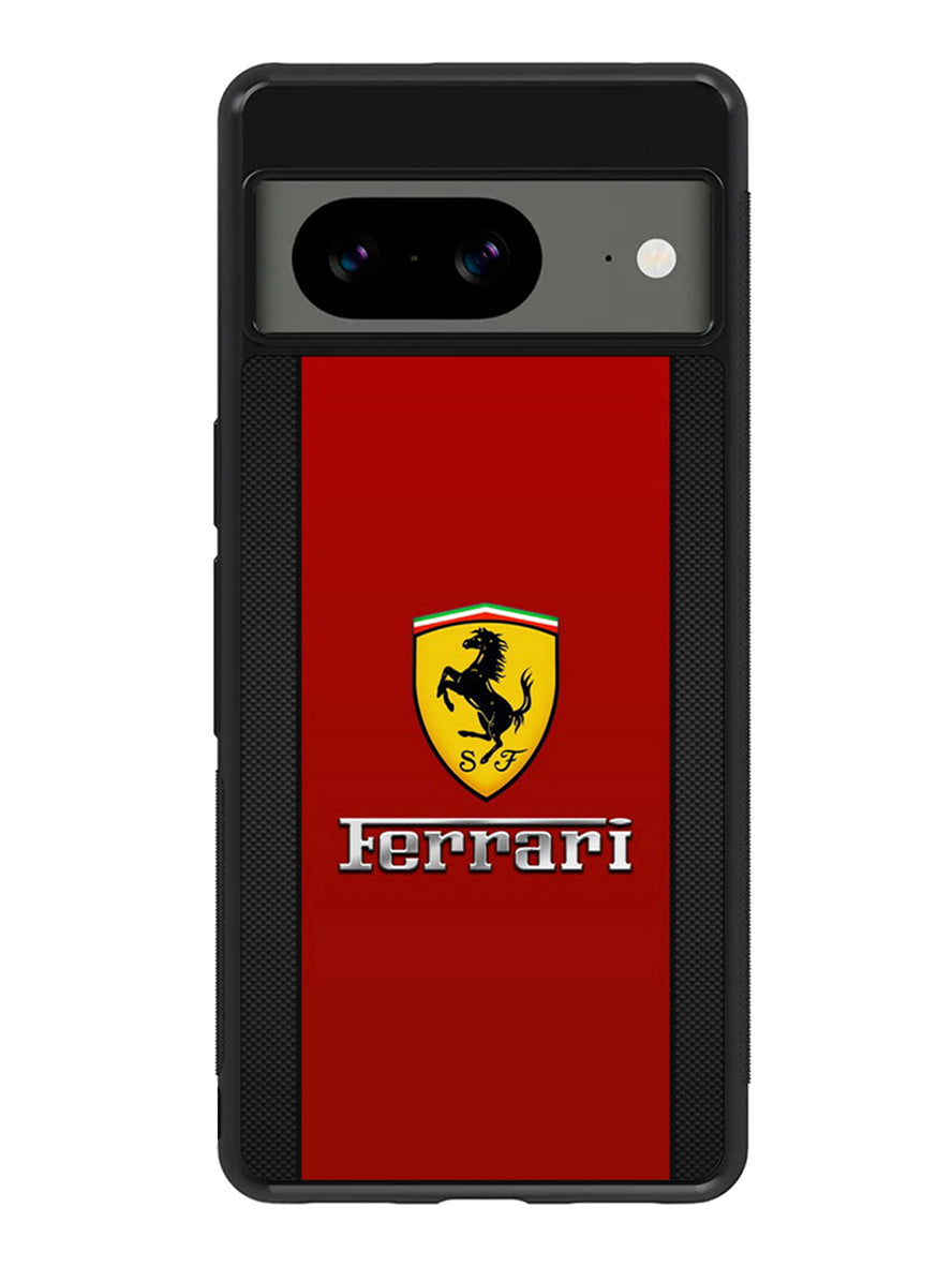 Ferrari Chrome Logo Google Pixel 8a Case – Diffision Case