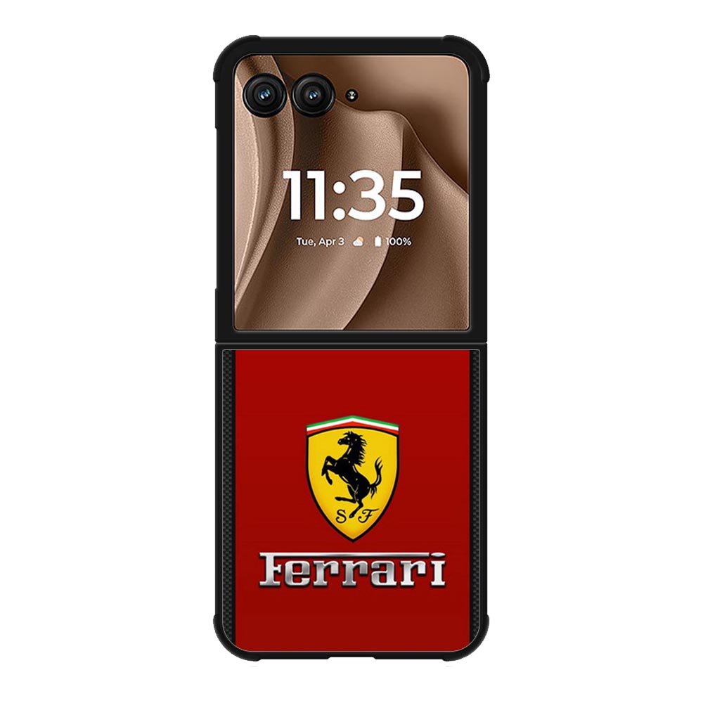 Ferrari Chrome Logo Motorola Moto RAZR Plus 2025 Case