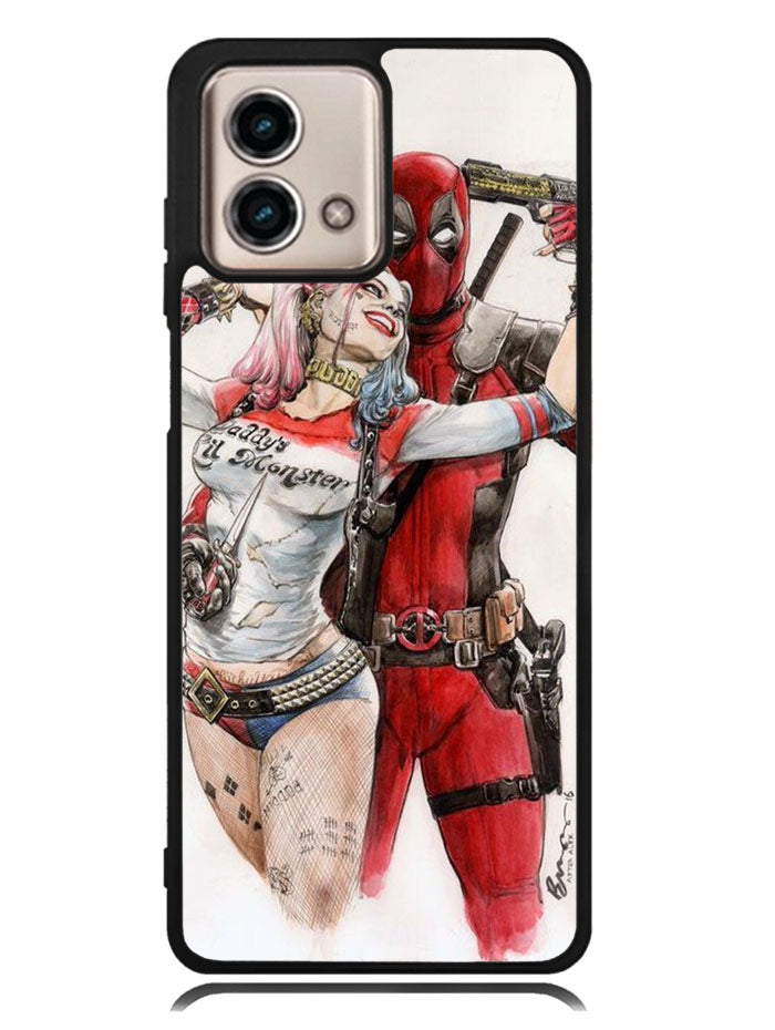 Harley Quinn Deadpool 2nd Motorola Moto G Stylus 5G 2023 Case