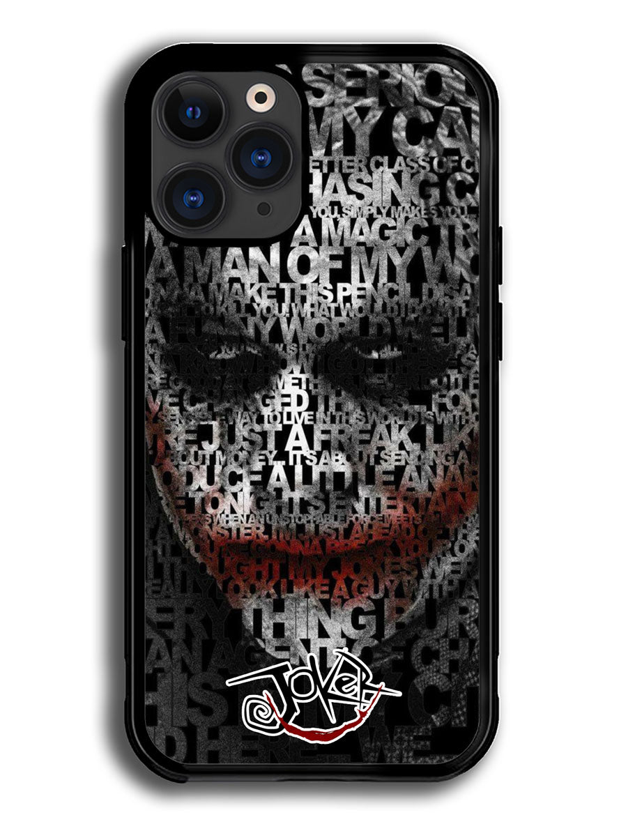 Joker Typography Quotes iPhone 13 Pro Case BLN3634