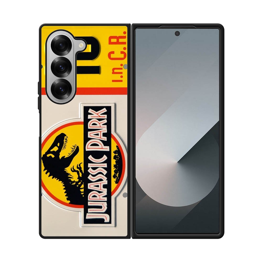 Jurassic Park Jeep License Samsung Galaxy Z Fold 7 5G Case