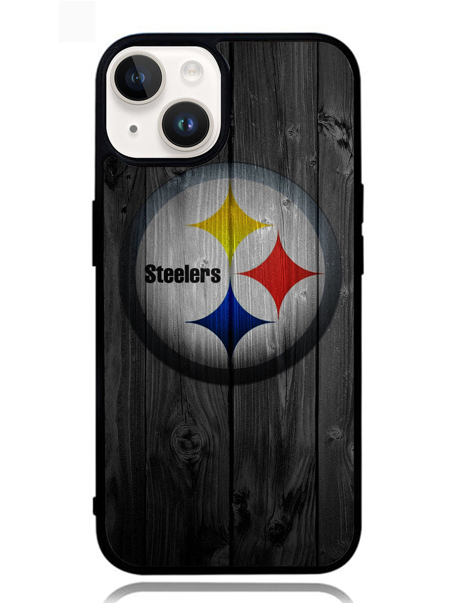 Pittsburgh Steelers Wood iPhone 14 Plus Case BLN1066