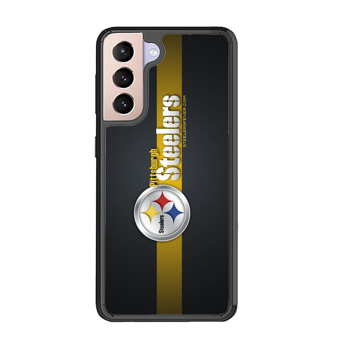 Pittsburgh Steelers Carbon Metal  Samsung Galaxy S21 Plus Case SS1124