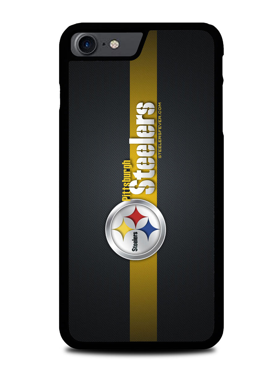 Pittsburgh Steelers Carbon Metal iPhone SE 2nd Generation 2020 Case BLN1078